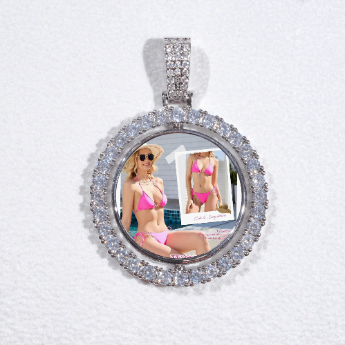 3D Spinning 2-Faced Custom Picture Pendant