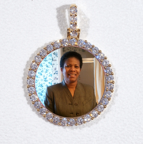 3D CIRCLE CUSTOM PICTURE PENDANT SMALL SIZE