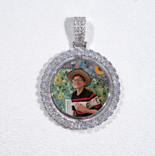 3D Spinning 2-Faced Custom Picture Pendant