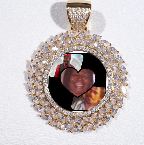 Large 3D Wheat Ear Custom Picture Pendant