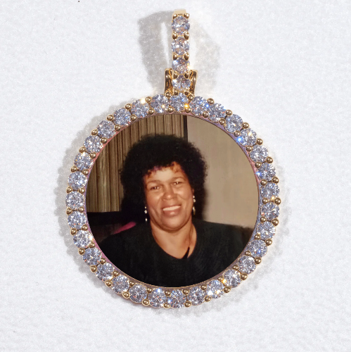 3D CIRCLE CUSTOM PICTURE PENDANT SMALL SIZE