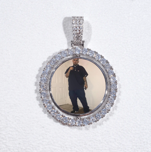 3D Spinning 2-Faced Custom Picture Pendant