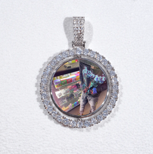 3D Spinning 2-Faced Custom Picture Pendant