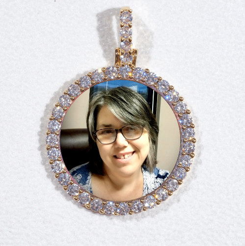 3D CIRCLE CUSTOM PICTURE PENDANT SMALL SIZE