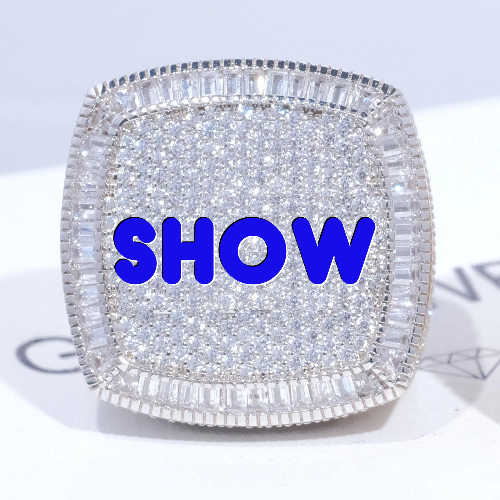 CUSTOM LETTER 3D ICED RING