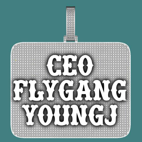 CUSTOM LETTER NECKLACE 3D BIG SQUARE