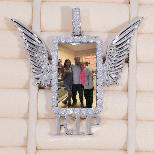 RIP WING 3D CUSTOM PICTURE PENDANT