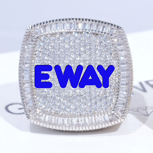 CUSTOM LETTER 3D ICED RING