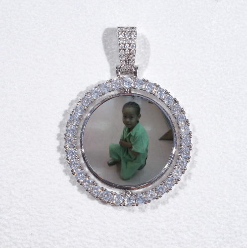 3D Spinning 2-Faced Custom Picture Pendant