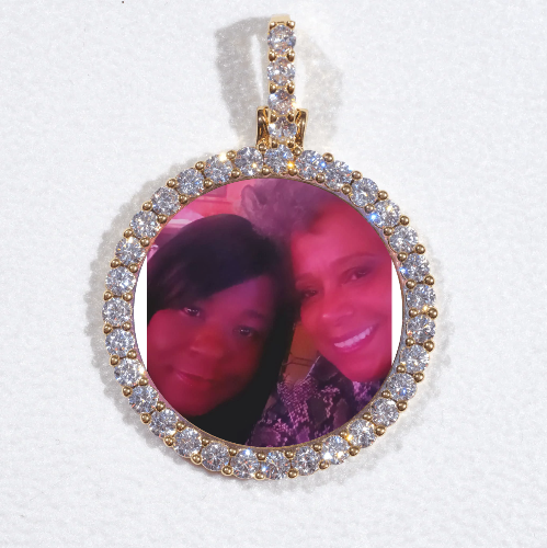 3D CIRCLE CUSTOM PICTURE PENDANT SMALL SIZE