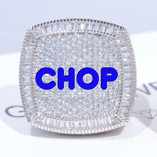 CUSTOM LETTER 3D ICED RING