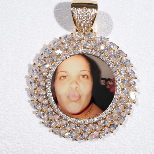 Large 3D Wheat Ear Custom Picture Pendant