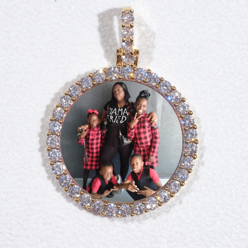 3D CIRCLE CUSTOM PICTURE PENDANT SMALL SIZE