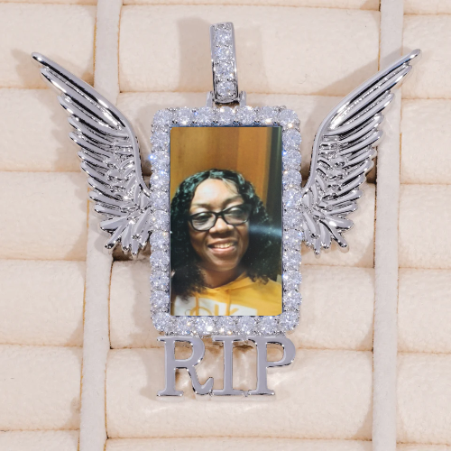 RIP WING 3D CUSTOM PICTURE PENDANT