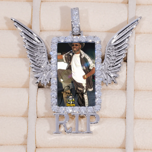 RIP WING 3D CUSTOM PICTURE PENDANT