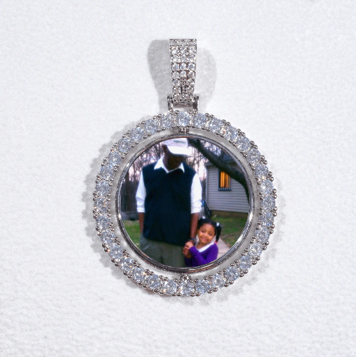 3D Spinning 2-Faced Custom Picture Pendant