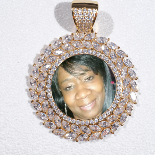 Large 3D Wheat Ear Custom Picture Pendant