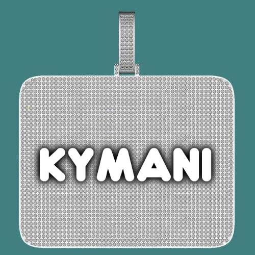 CUSTOM LETTER NECKLACE 3D BIG SQUARE