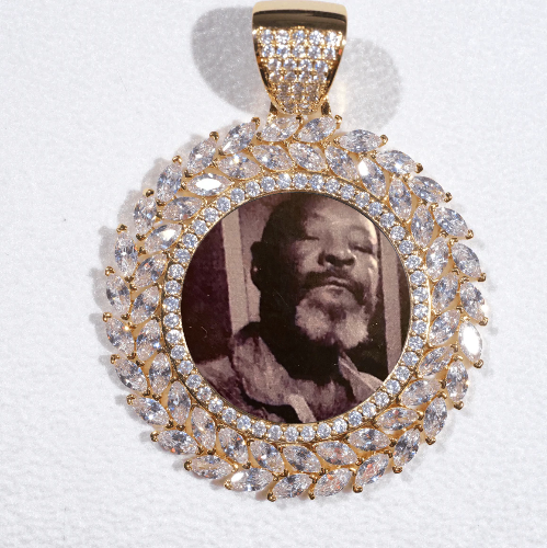 Large 3D Wheat Ear Custom Picture Pendant