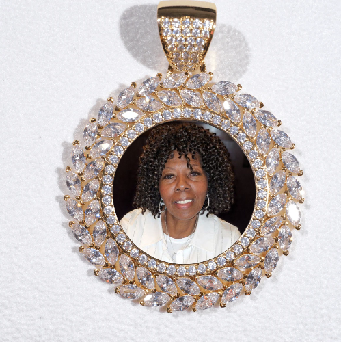 Large 3D Wheat Ear Custom Picture Pendant