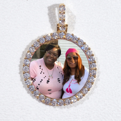 3D CIRCLE CUSTOM PICTURE PENDANT SMALL SIZE