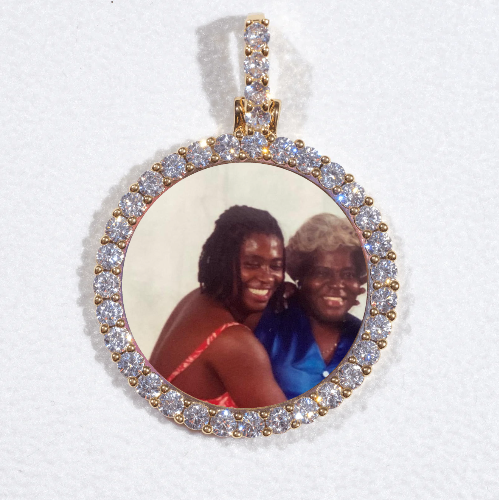3D CIRCLE CUSTOM PICTURE PENDANT SMALL SIZE