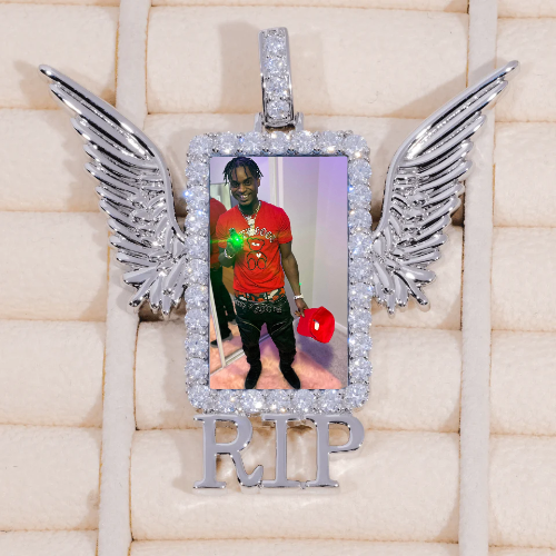 RIP WING 3D CUSTOM PICTURE PENDANT