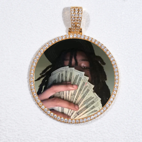 MEDIUM 3D CIRCLE CUSTOM PICTURE PENDANT