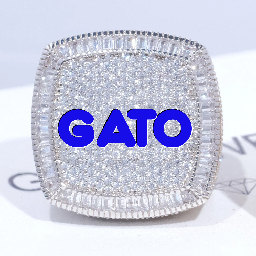 CUSTOM LETTER 3D ICED RING
