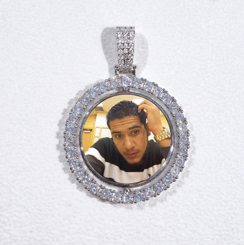 3D Spinning 2-Faced Custom Picture Pendant