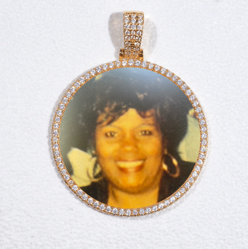 MEDIUM 3D CIRCLE CUSTOM PICTURE PENDANT