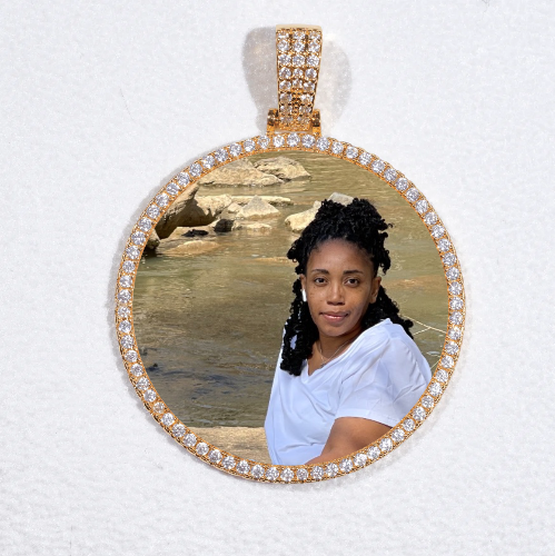 MEDIUM 3D CIRCLE CUSTOM PICTURE PENDANT