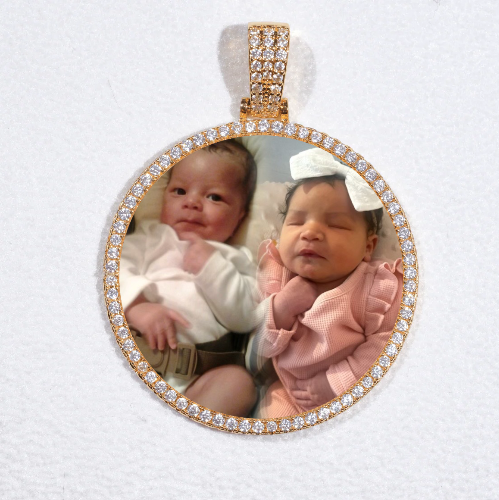MEDIUM 3D CIRCLE CUSTOM PICTURE PENDANT