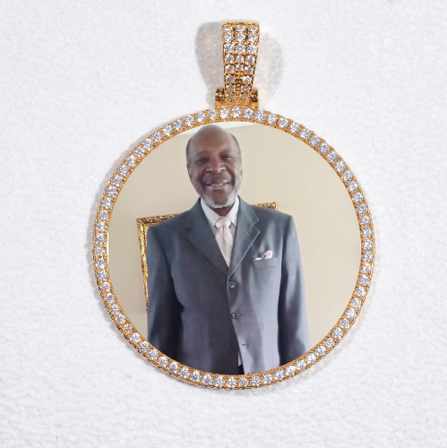 MEDIUM 3D CIRCLE CUSTOM PICTURE PENDANT