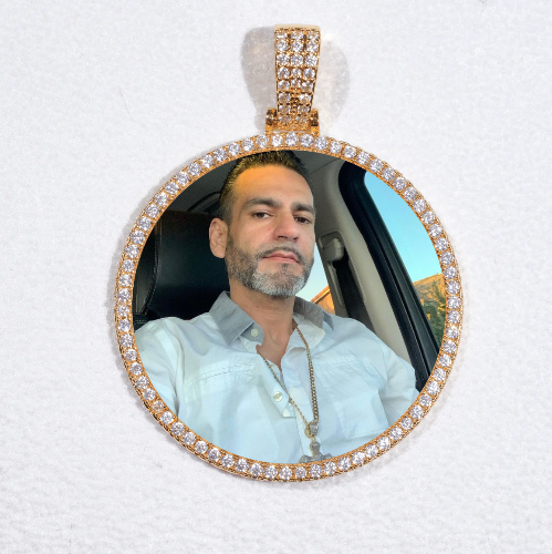 MEDIUM 3D CIRCLE CUSTOM PICTURE PENDANT