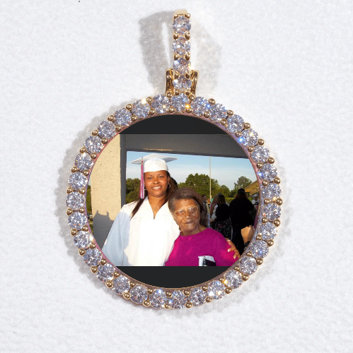 3D CIRCLE CUSTOM PICTURE PENDANT SMALL SIZE