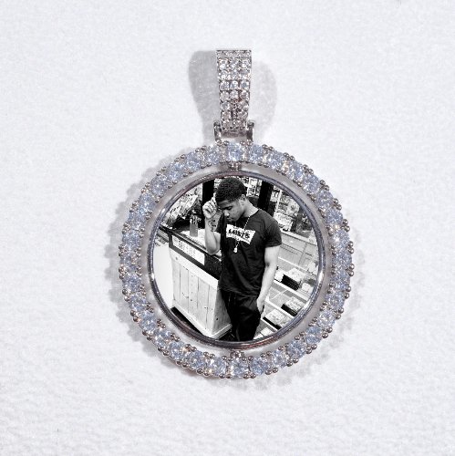 3D Spinning 2-Faced Custom Picture Pendant