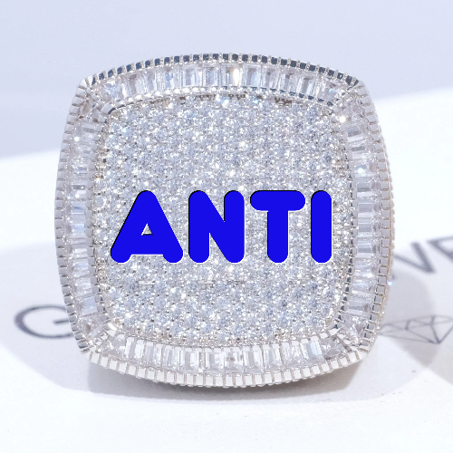 CUSTOM LETTER 3D ICED RING