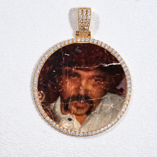 MEDIUM 3D CIRCLE CUSTOM PICTURE PENDANT