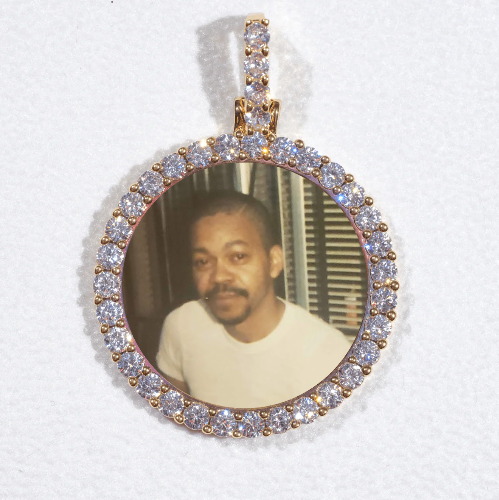 3D CIRCLE CUSTOM PICTURE PENDANT SMALL SIZE