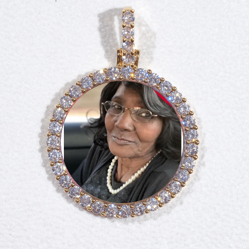 3D CIRCLE CUSTOM PICTURE PENDANT SMALL SIZE