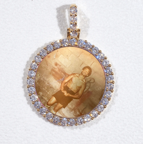 3D CIRCLE CUSTOM PICTURE PENDANT SMALL SIZE