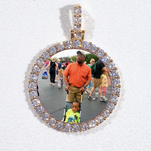 3D CIRCLE CUSTOM PICTURE PENDANT SMALL SIZE