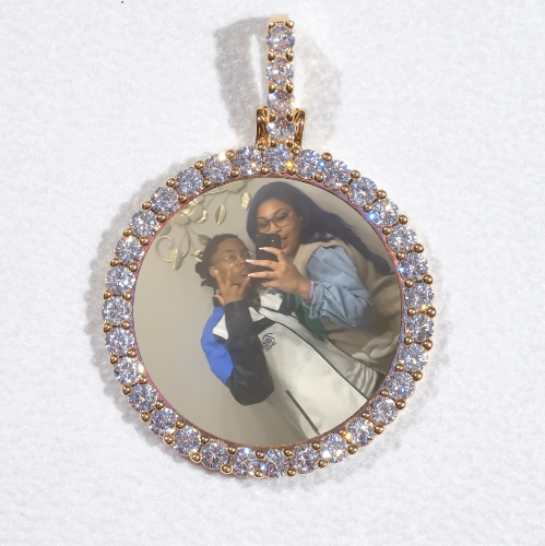 3D CIRCLE CUSTOM PICTURE PENDANT SMALL SIZE