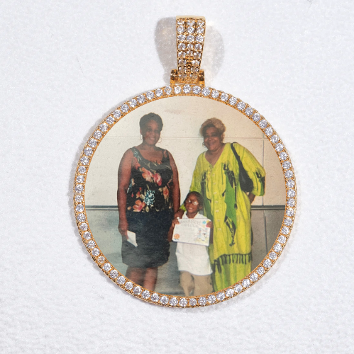 MEDIUM 3D CIRCLE CUSTOM PICTURE PENDANT