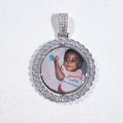 3D Spinning 2-Faced Custom Picture Pendant