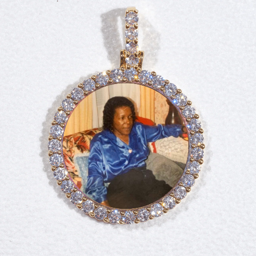 3D CIRCLE CUSTOM PICTURE PENDANT SMALL SIZE