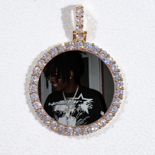 3D CIRCLE CUSTOM PICTURE PENDANT SMALL SIZE