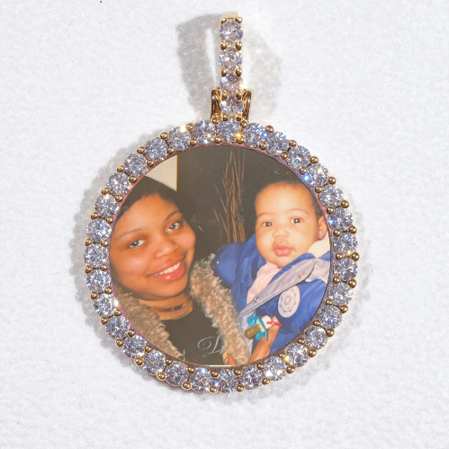 3D CIRCLE CUSTOM PICTURE PENDANT SMALL SIZE
