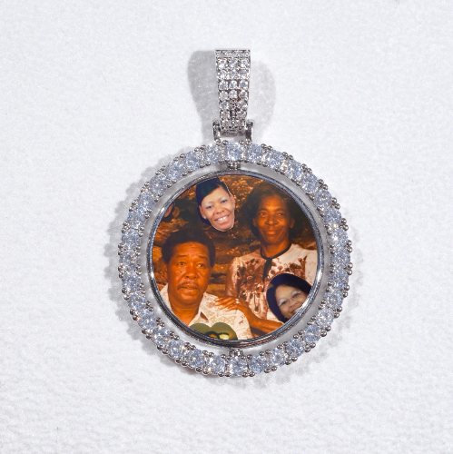 3D Spinning 2-Faced Custom Picture Pendant